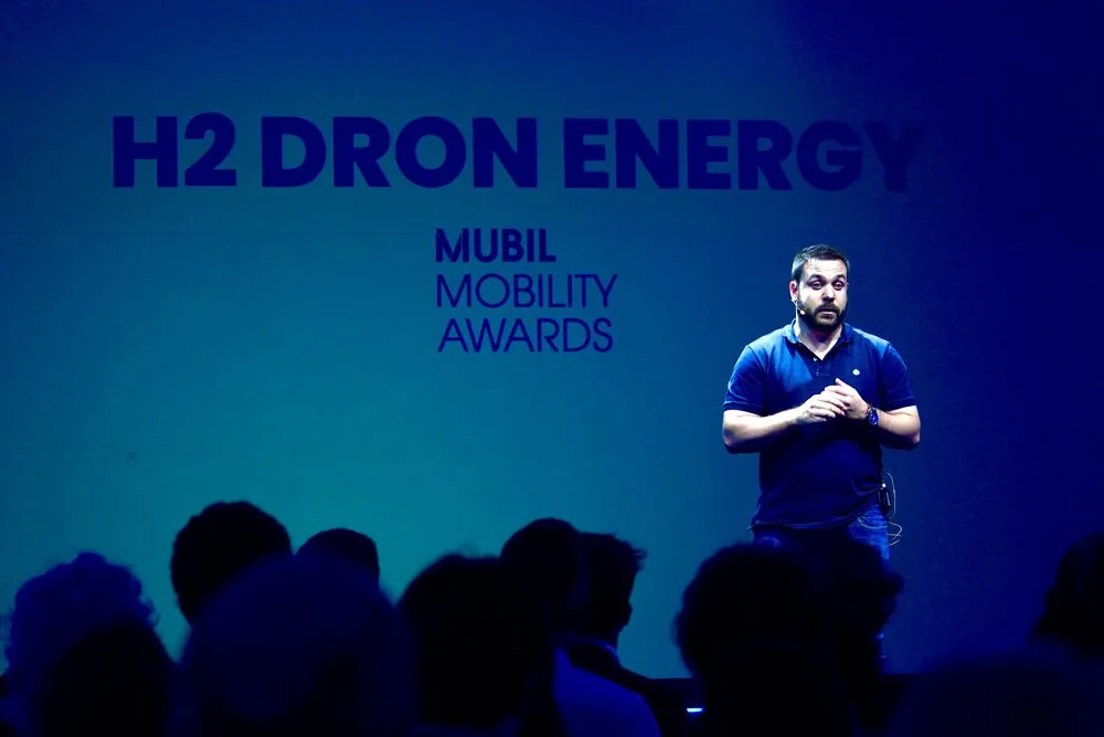 Marcos González Sanz presentando H2 Dron Energy